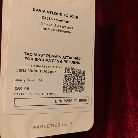 Velvet joggers - Picture 2 of 2